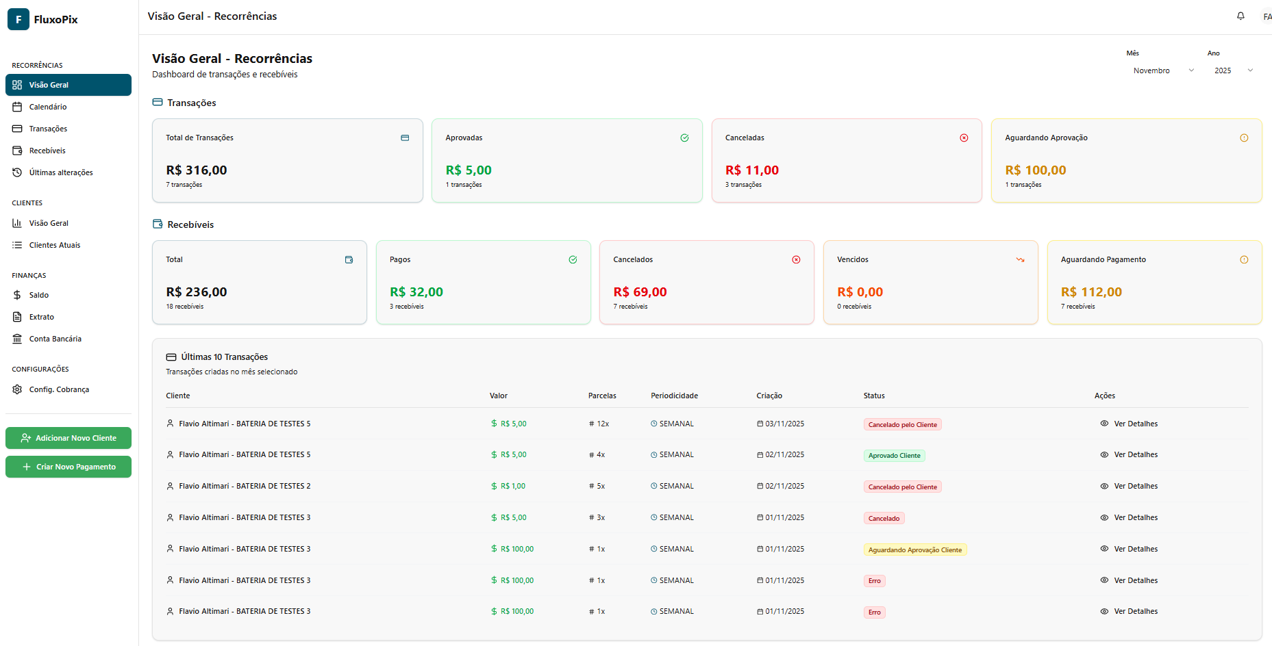Crie Pagamentos Recorrentes